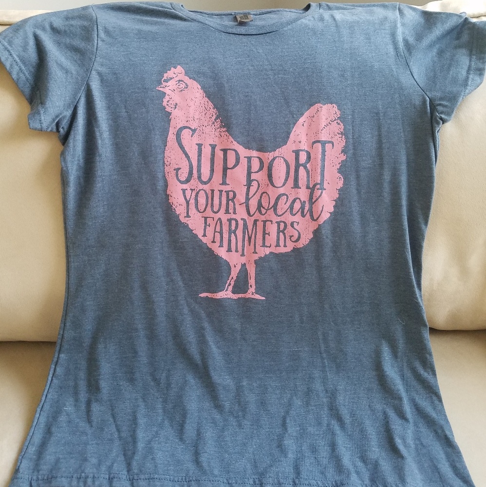 3 for $15 "Support Your Local Farmers" Tshirt